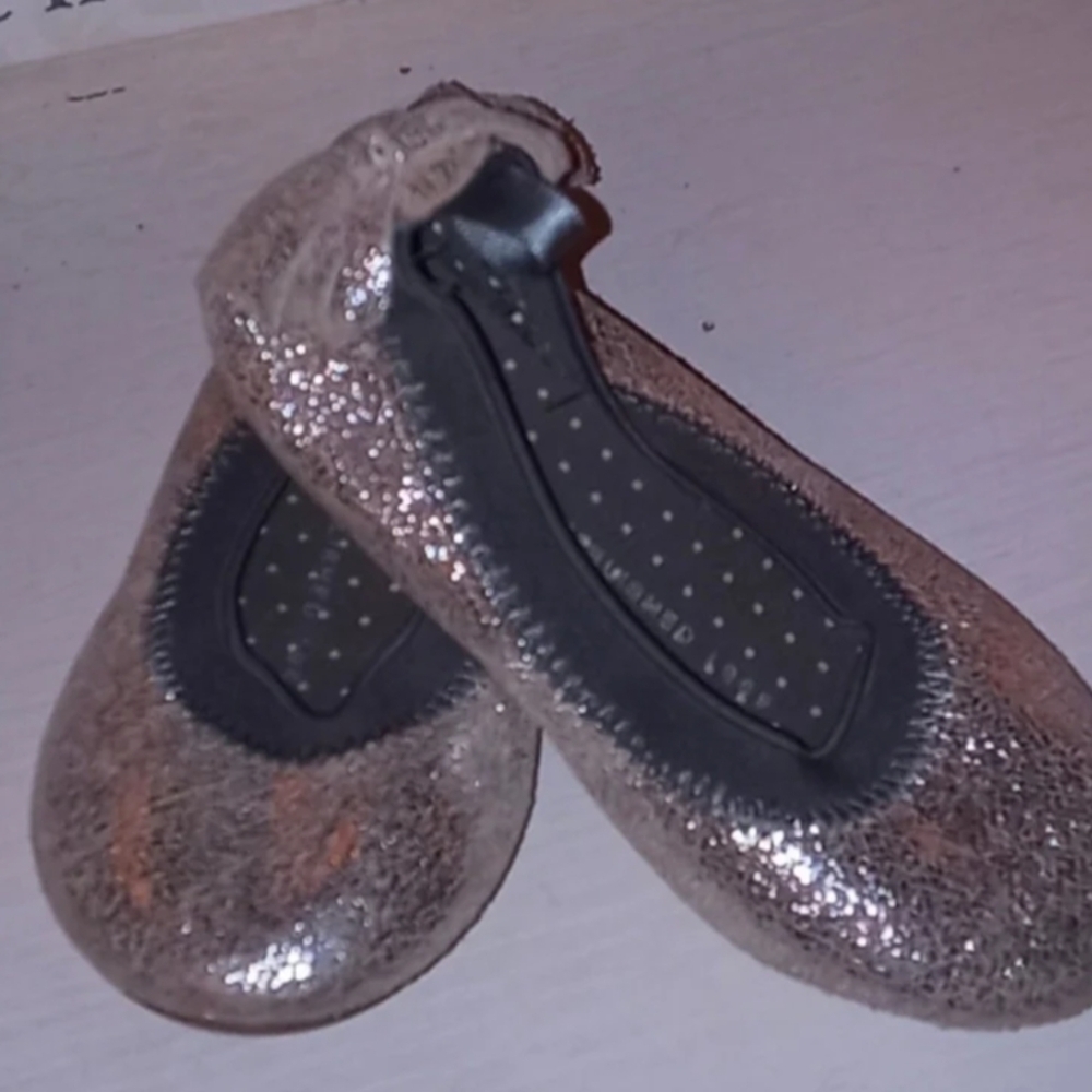 GAP Glittery Silver Kids Slipons